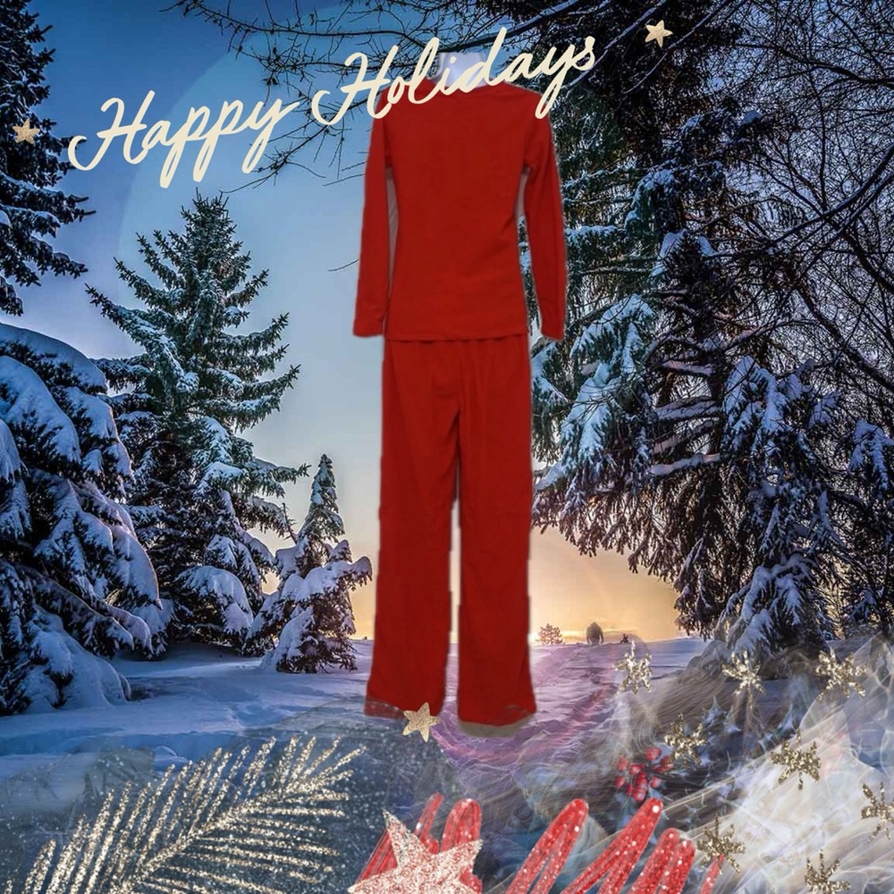 ◼️ Fleece Santa Clause Outfit • Women XS • Youth XL - Picture 5 of 7